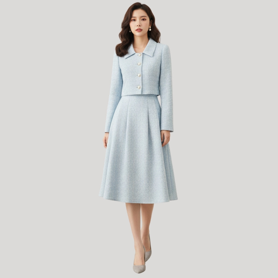 Classic Women's Winter Dress – Soft Fabric & Seasonal Style | WWD-12