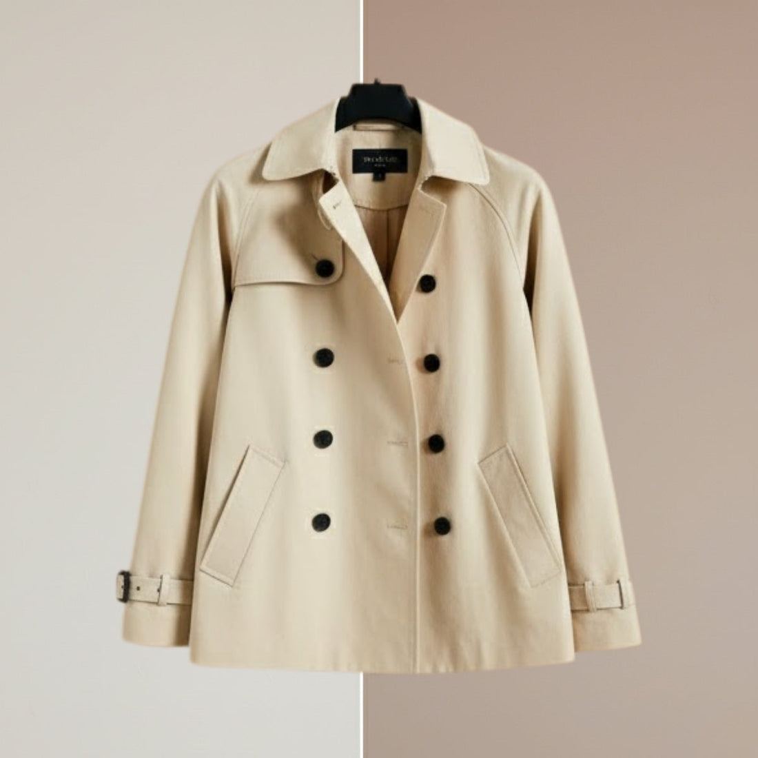 Women's Winter Trench Coat - Stylish & Warm |Cream| TC-06