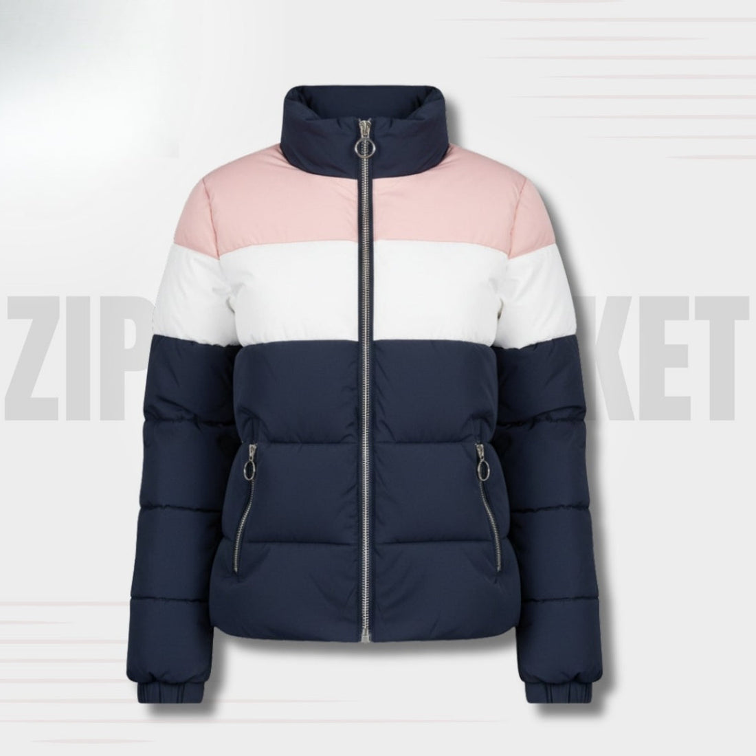Luxe Zipper Jackets Collection | Pink-Blue |  ZJ-12