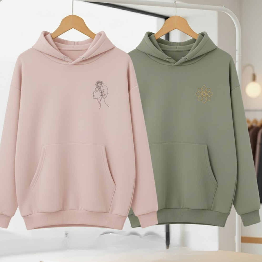 Combo of 2 Women's Cozy Hoodies | Stylish Winter Pack | CH-04
