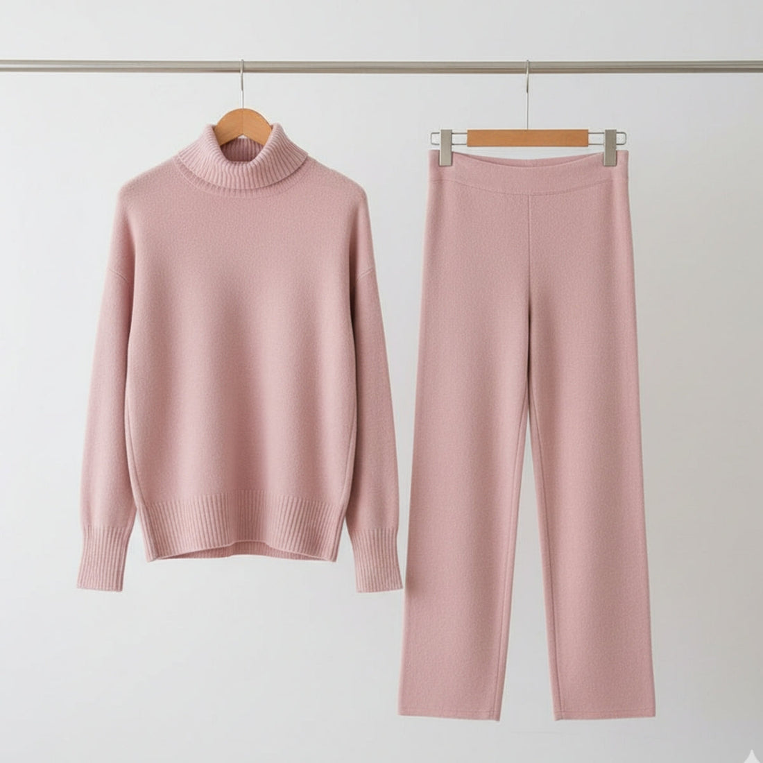 Winter Co-ord Sets for Women : Cozy Chic | Pink | WCS-20